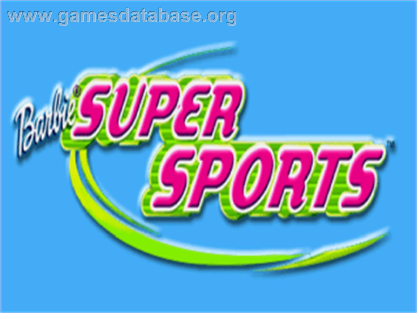 Barbie: Super Sports - Sony Playstation - Artwork - Title Screen