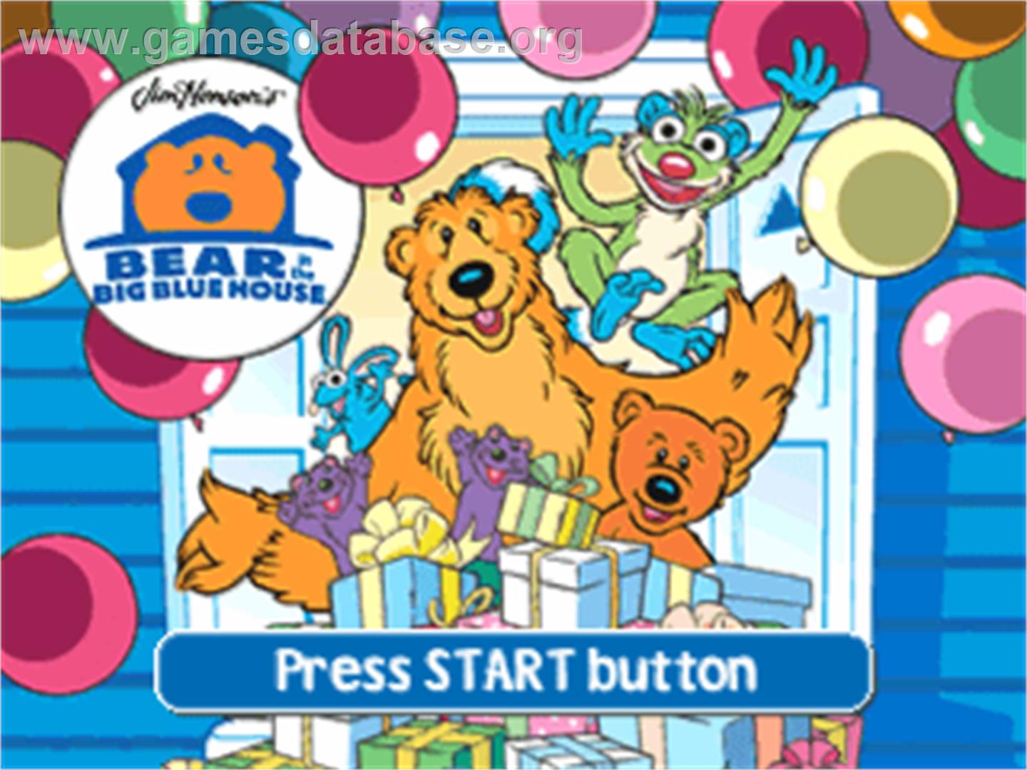 Bear in the Big Blue House - Sony Playstation - Artwork - Title Screen