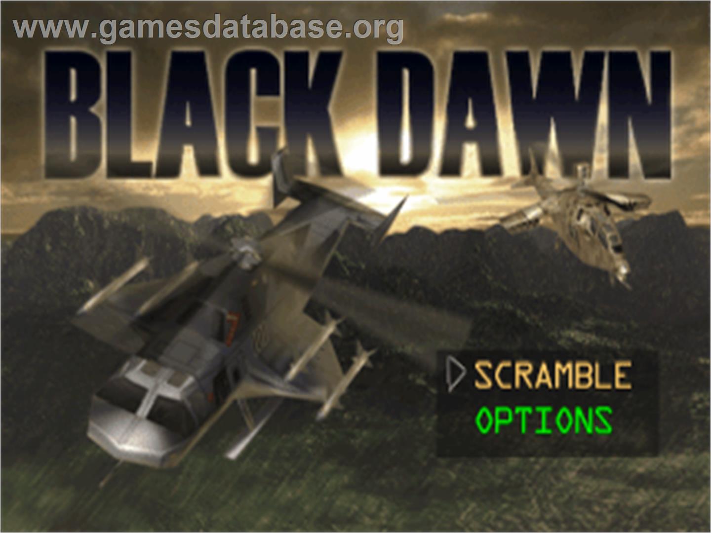Black Dawn - Sony Playstation - Artwork - Title Screen