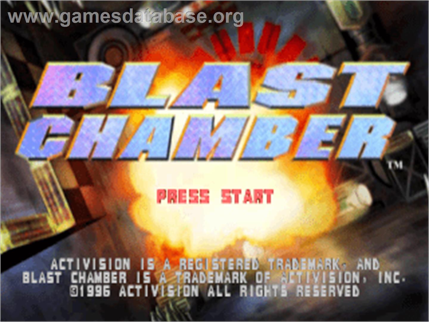 Blast Chamber - Sony Playstation - Artwork - Title Screen