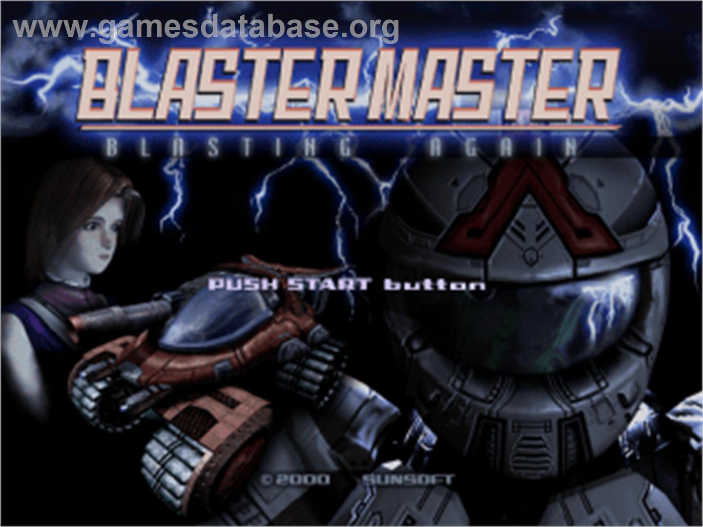 Blaster Master: Blasting Again - Sony Playstation - Artwork - Title Screen