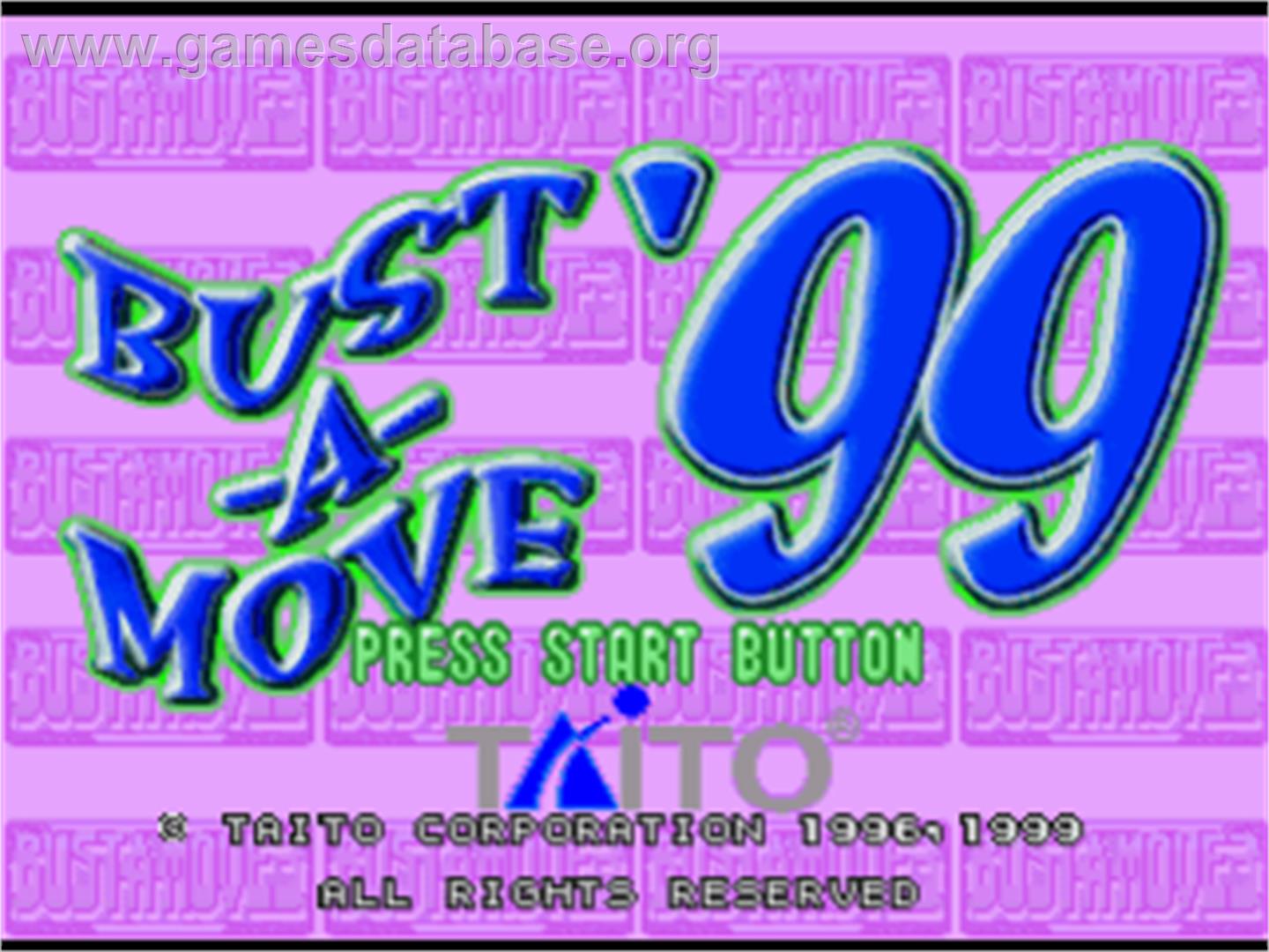 Bust-A-Move '99 - Sony Playstation - Artwork - Title Screen