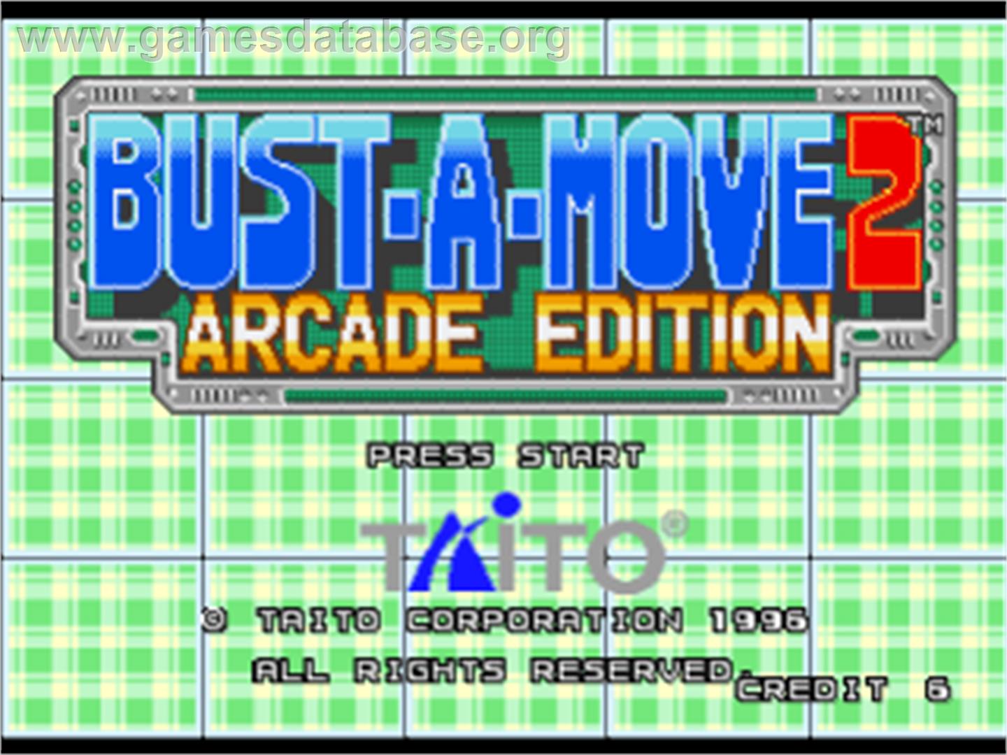 Bust-A-Move 2: Arcade Edition - Sony Playstation - Artwork - Title Screen