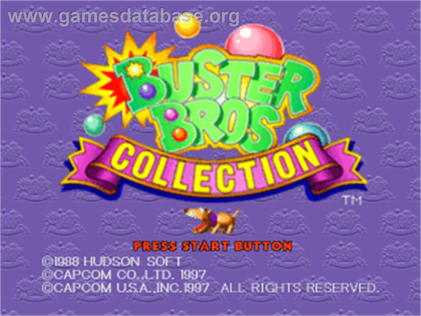 Buster Bros. Collection - Sony Playstation - Artwork - Title Screen