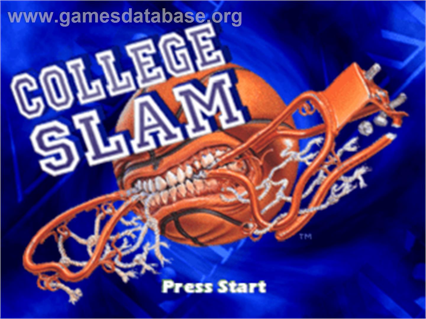 College Slam - Sony Playstation - Artwork - Title Screen