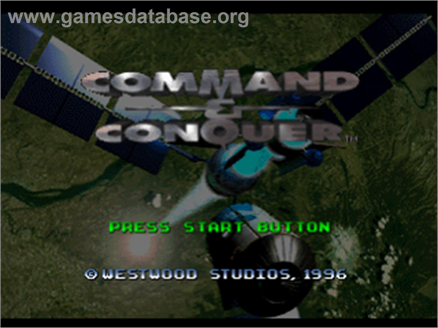 Command & Conquer: Red Alert - Sony Playstation - Artwork - Title Screen