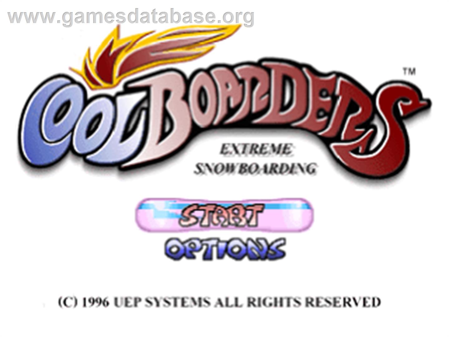 Cool Boarders - Sony Playstation - Artwork - Title Screen