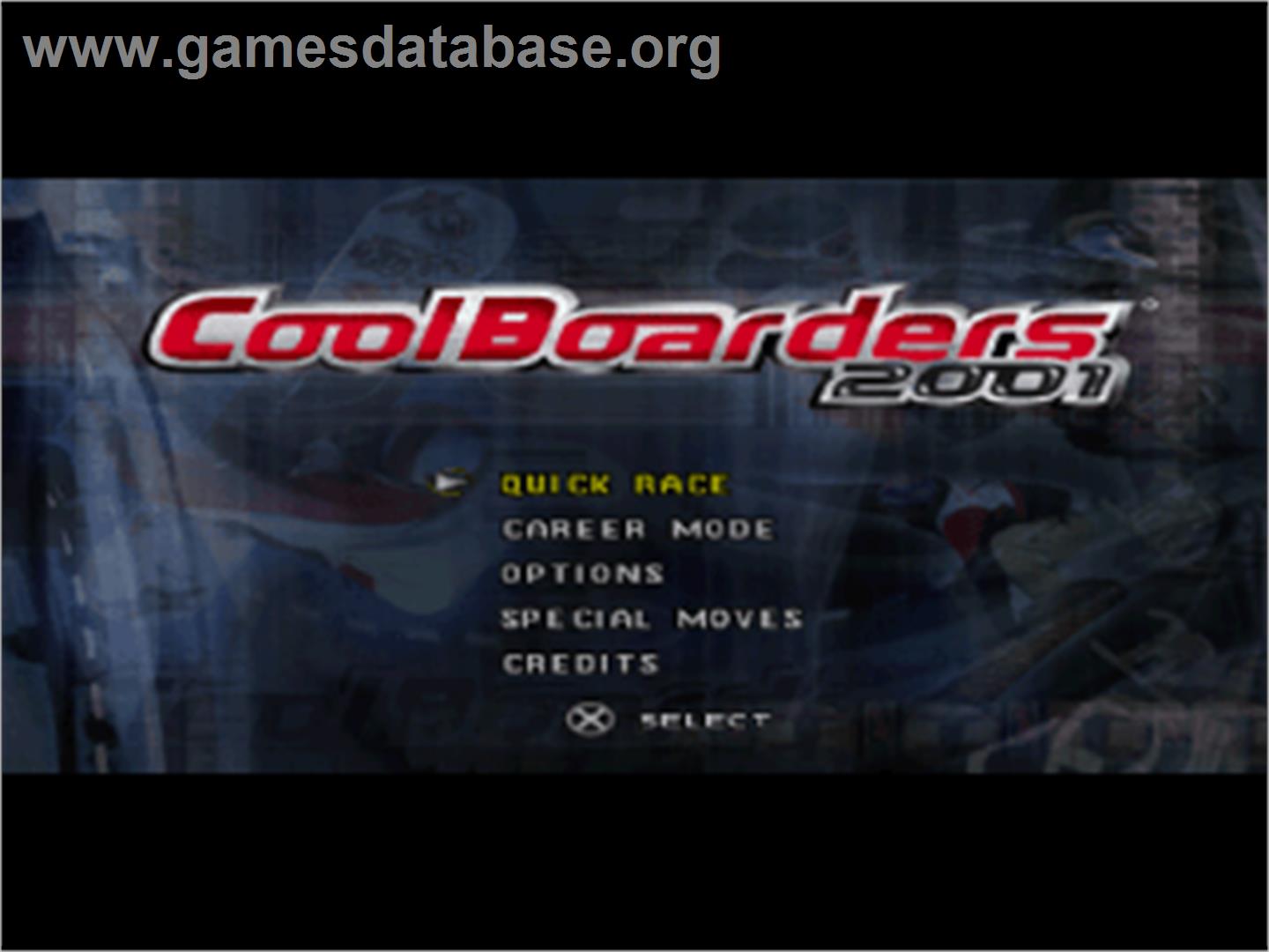 Cool Boarders 2001 - Sony Playstation - Artwork - Title Screen