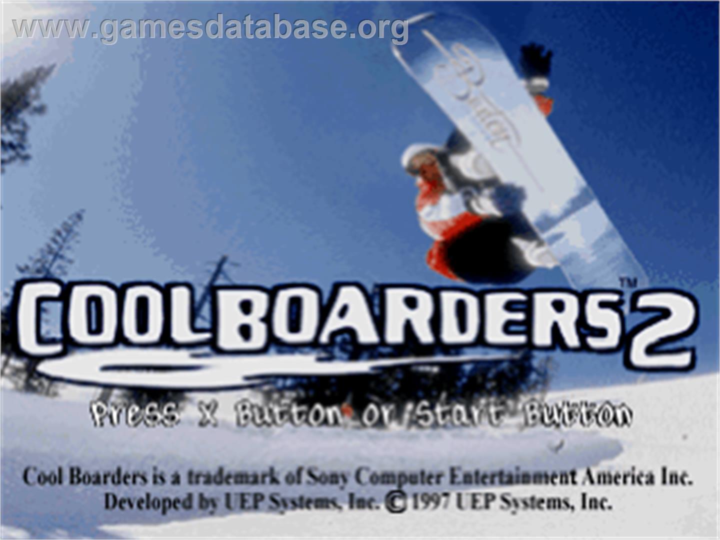 Cool Boarders 2 - Sony Playstation - Artwork - Title Screen