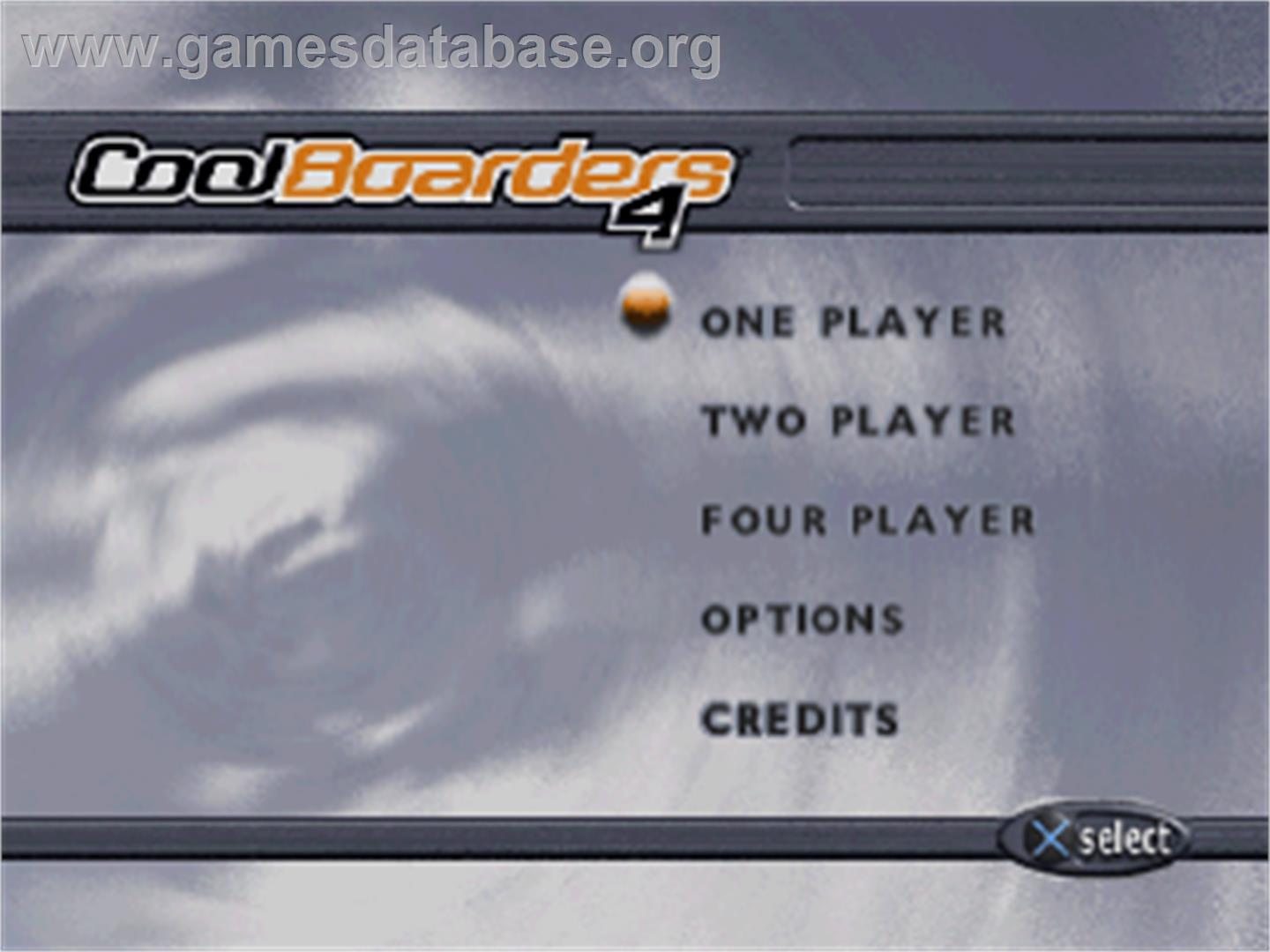 Cool Boarders 4 - Sony Playstation - Artwork - Title Screen