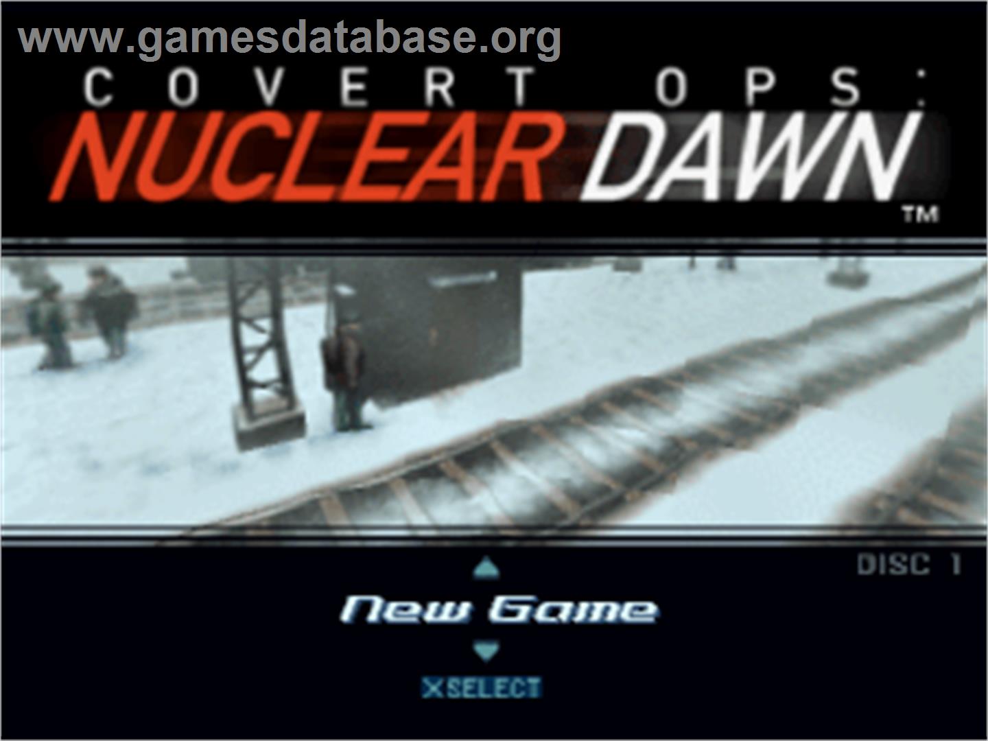 Covert Ops: Nuclear Dawn - Sony Playstation - Artwork - Title Screen