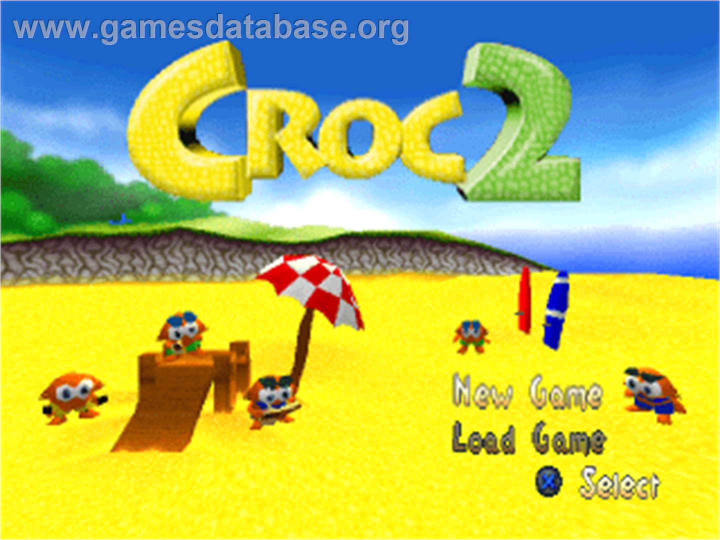 Croc 2 - Sony Playstation - Artwork - Title Screen