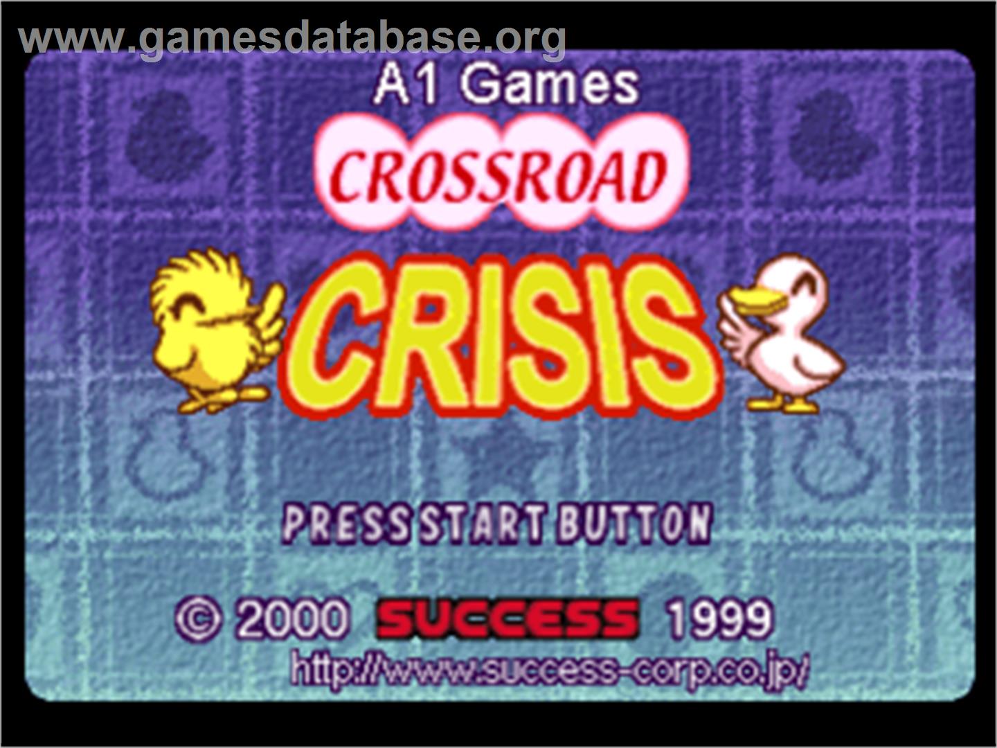 Crossroad Crisis - Sony Playstation - Artwork - Title Screen