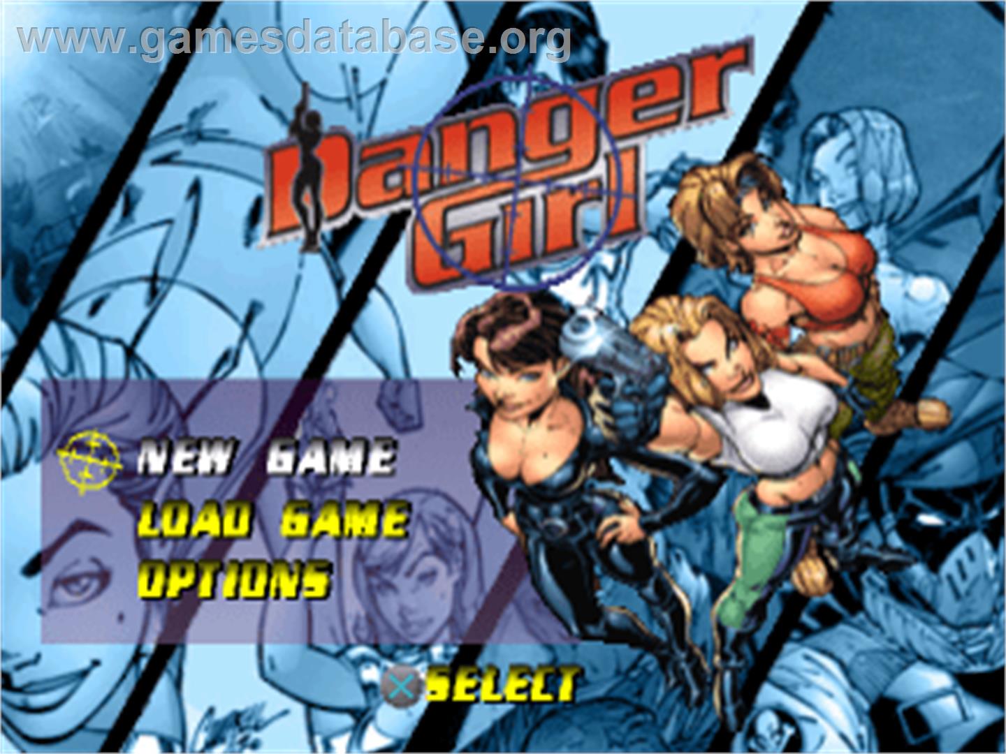 Danger Girl - Sony Playstation - Artwork - Title Screen