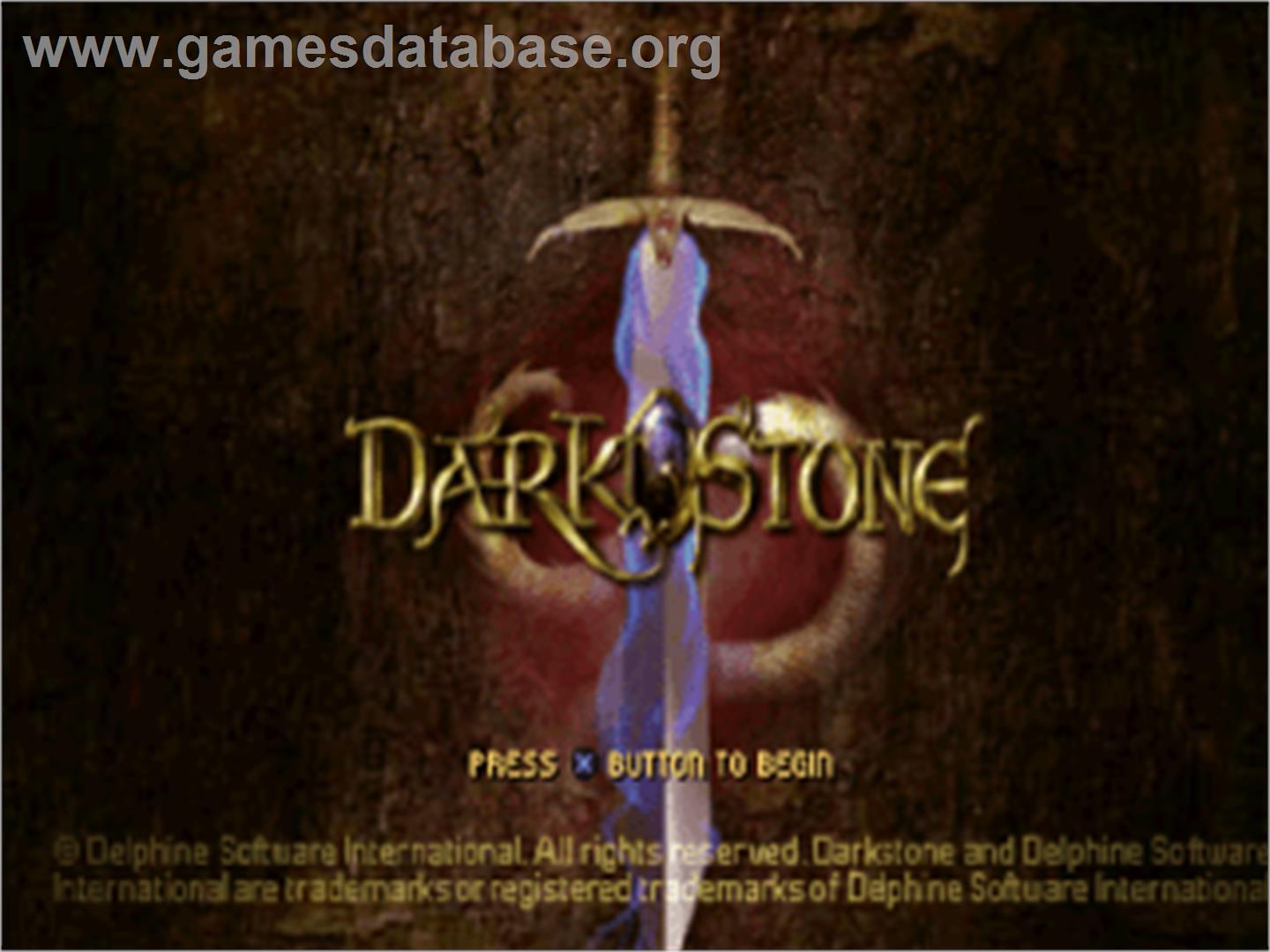 Darkstone - Sony Playstation - Artwork - Title Screen