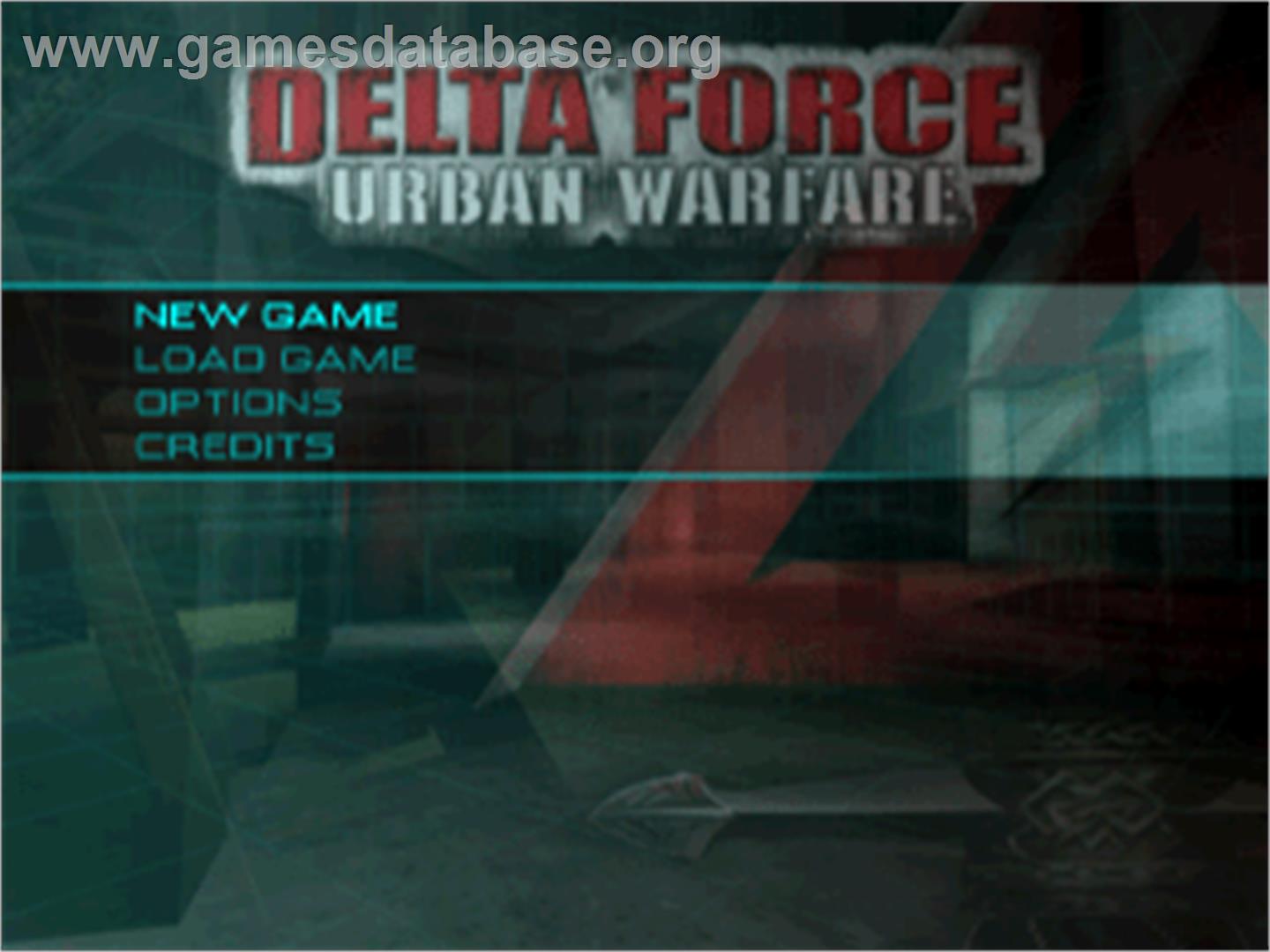 Delta Force: Urban Warfare - Sony Playstation - Artwork - Title Screen