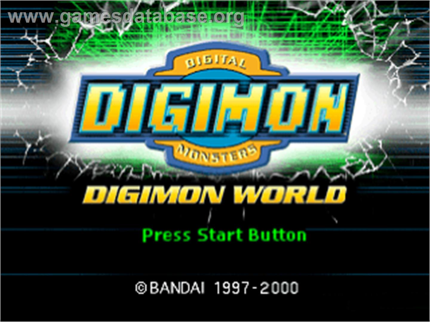 Digimon World - Sony Playstation - Artwork - Title Screen