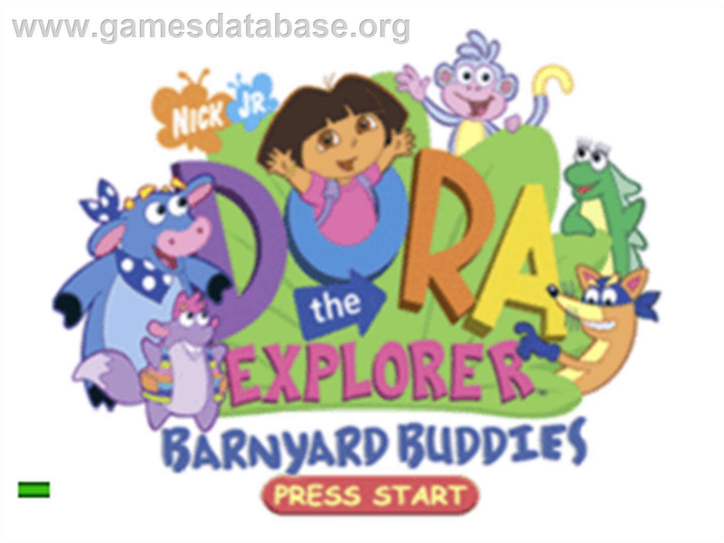 Dora the Explorer: Barnyard Buddies - Sony Playstation - Artwork - Title Screen