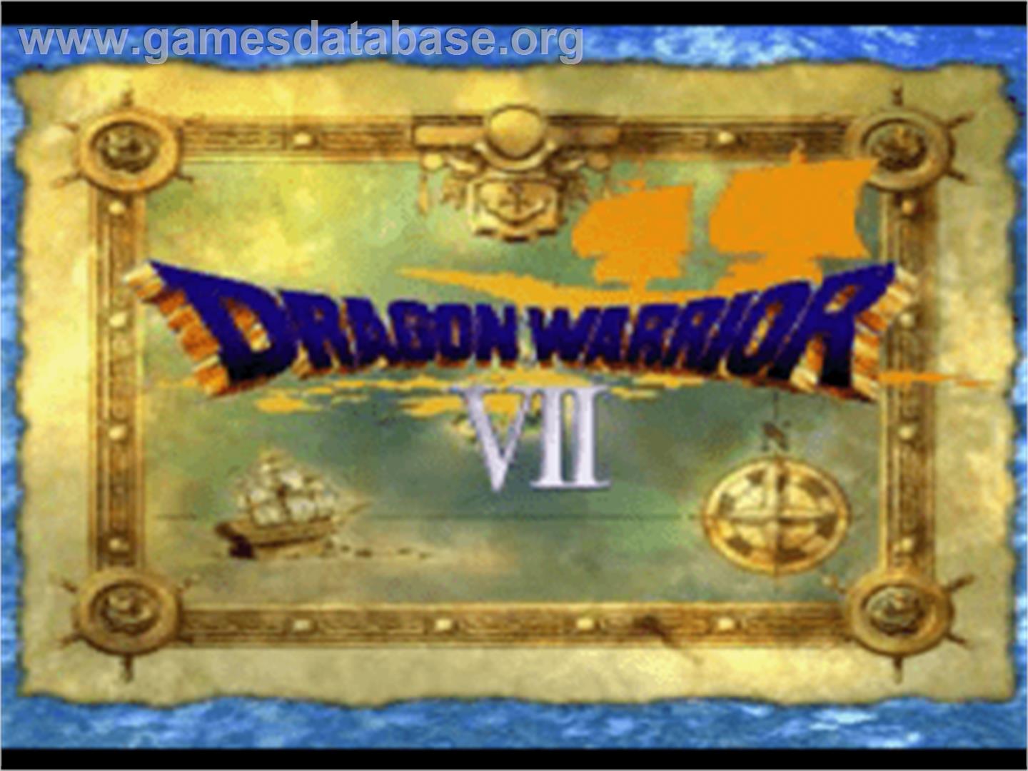 Dragon Warrior VII - Sony Playstation - Artwork - Title Screen