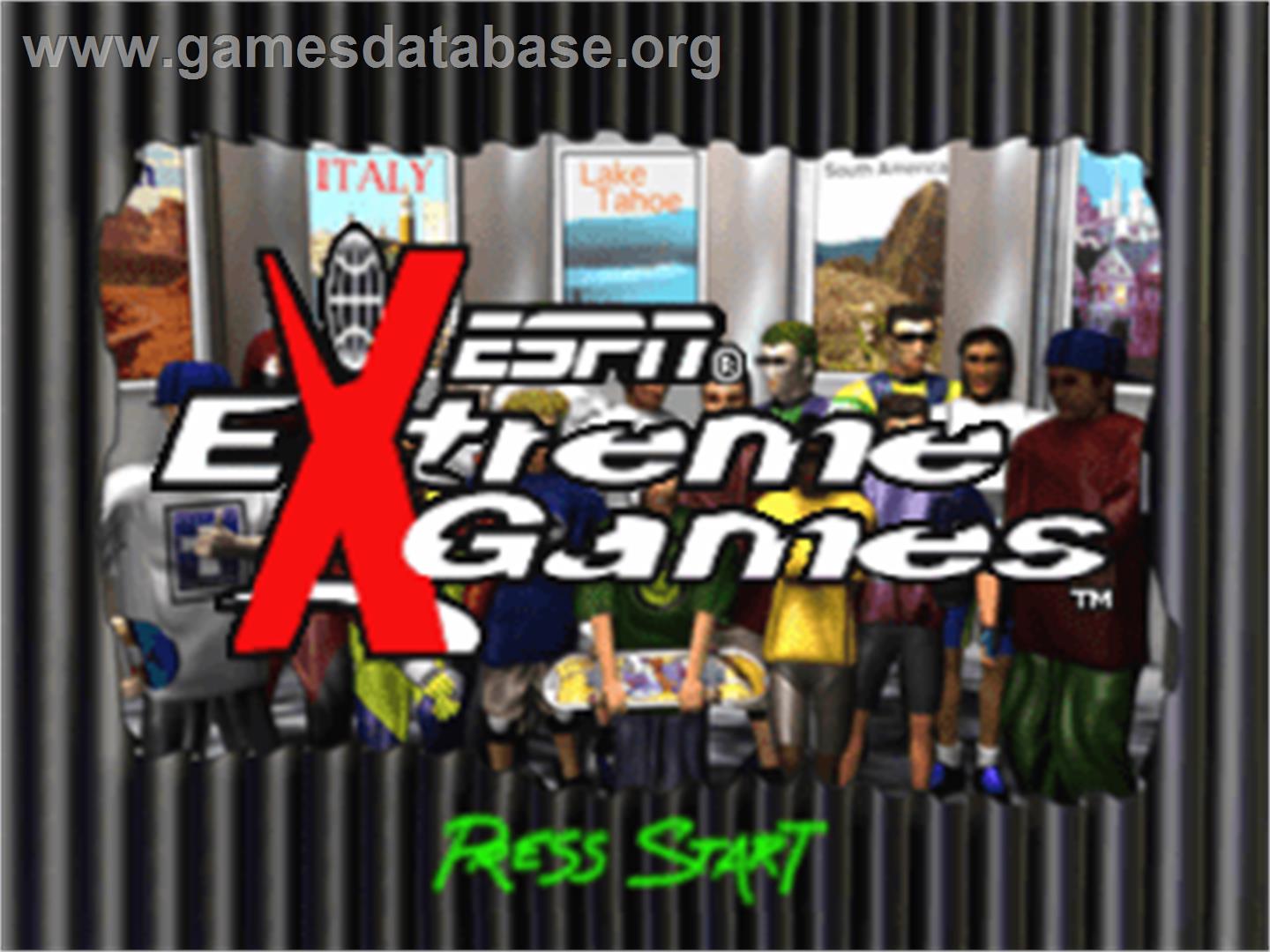 ESPN Extreme Games - Sony Playstation - Artwork - Title Screen