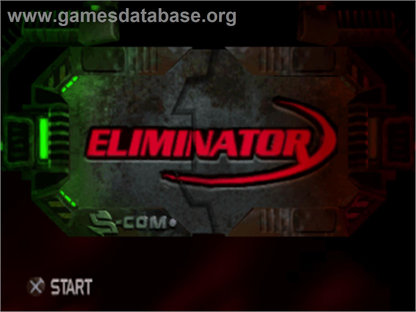Eliminator - Sony Playstation - Artwork - Title Screen