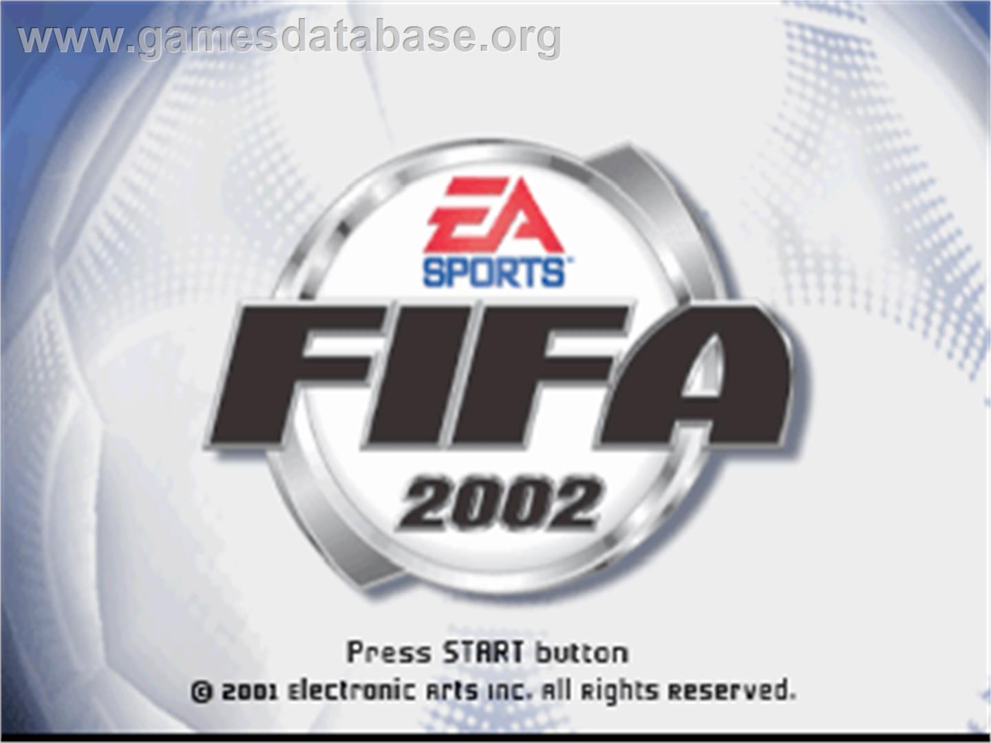 FIFA Soccer 2002 - Sony Playstation - Artwork - Title Screen
