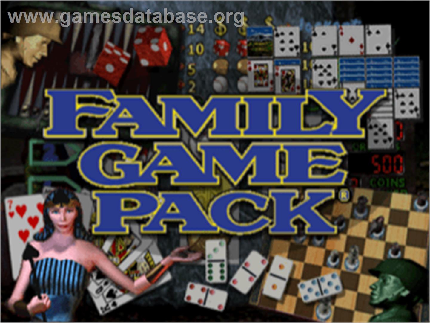 Family Game Pack - Sony Playstation - Artwork - Title Screen