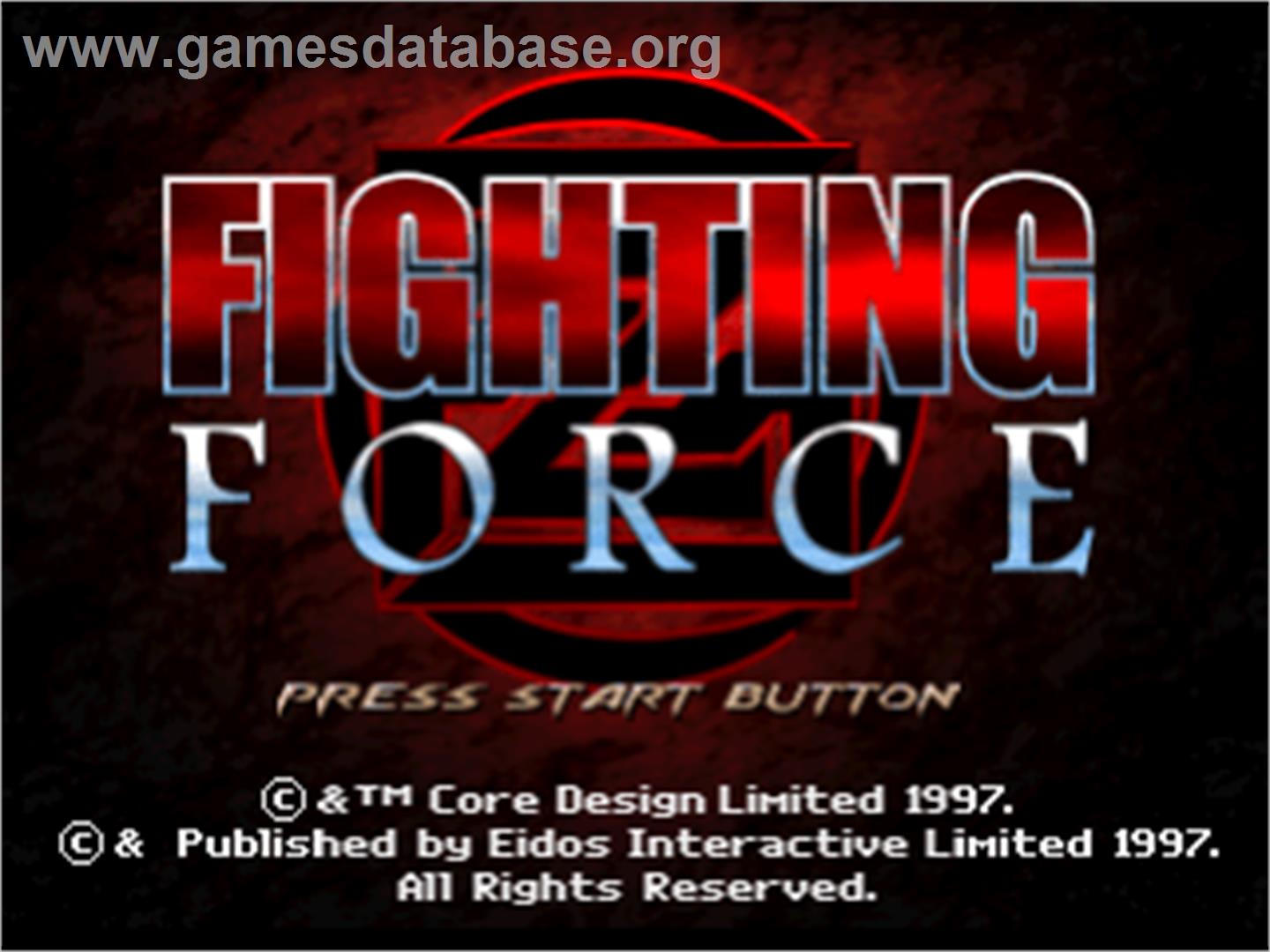 Fighting Force - Sony Playstation - Artwork - Title Screen