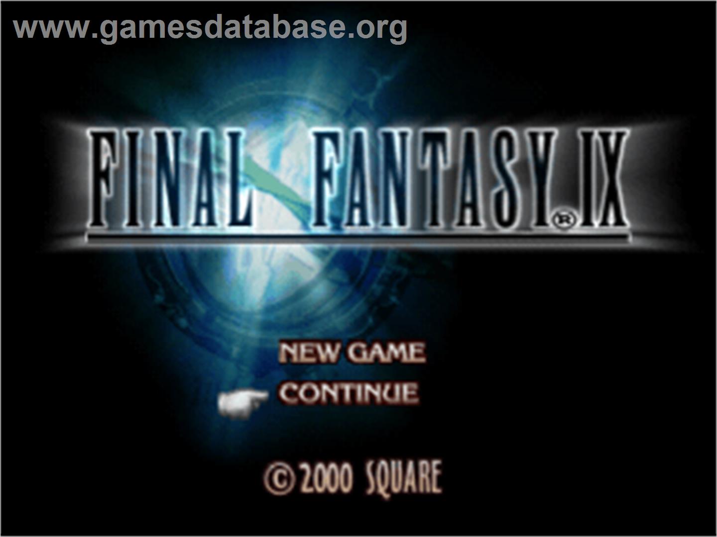 Final Fantasy IX - Sony Playstation - Artwork - Title Screen