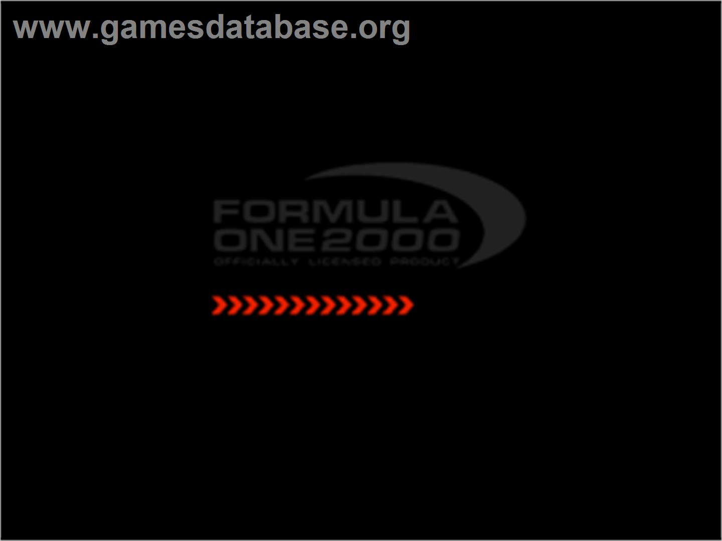 Formula One 2000 - Sony Playstation - Artwork - Title Screen