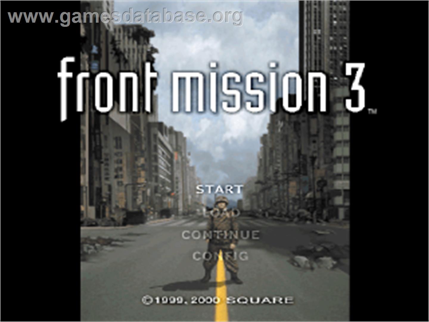 Front Mission 3 - Sony Playstation - Artwork - Title Screen