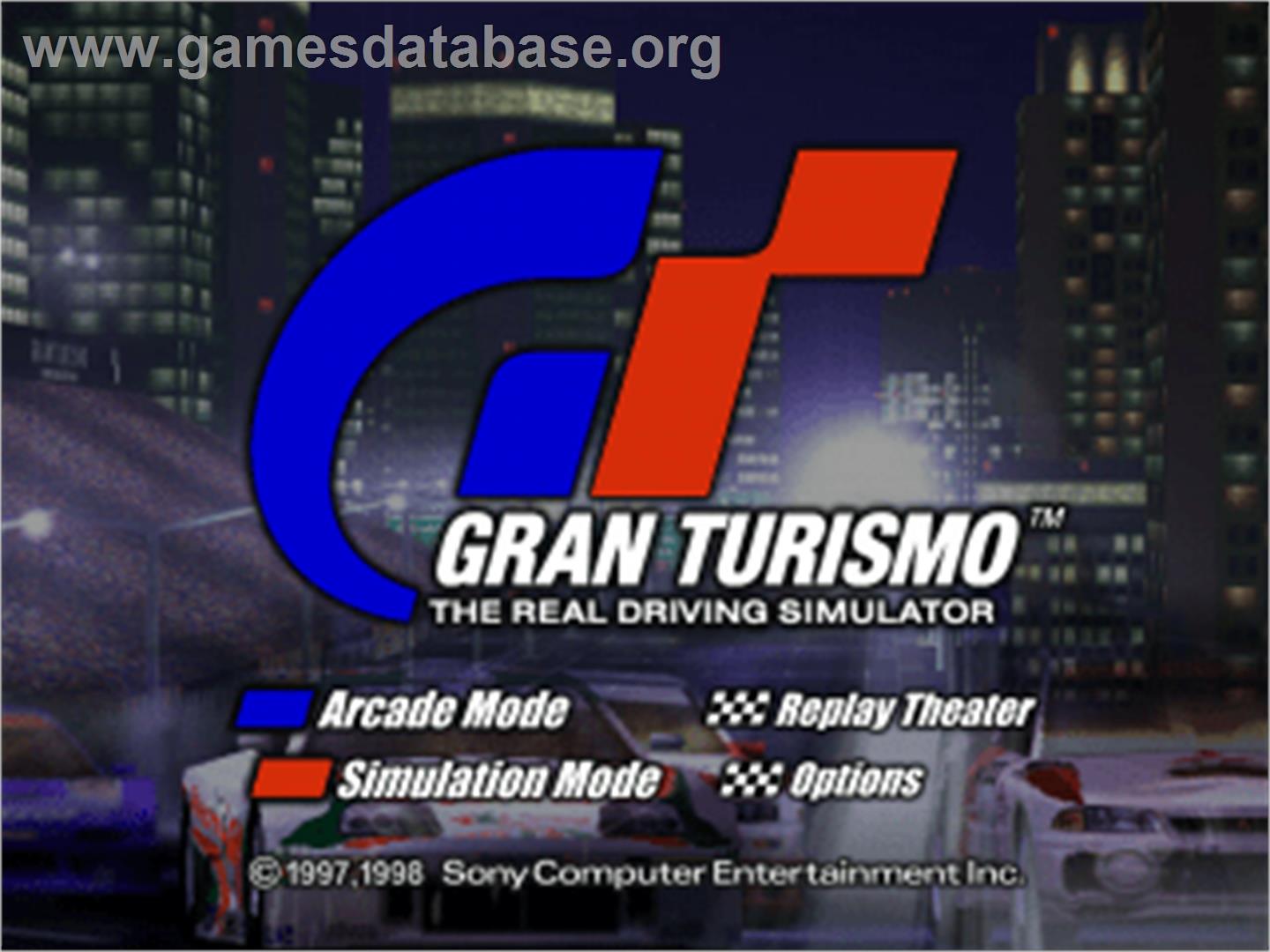 Gran Turismo / Motor Toon Grand Prix 2 - Sony Playstation - Artwork - Title Screen