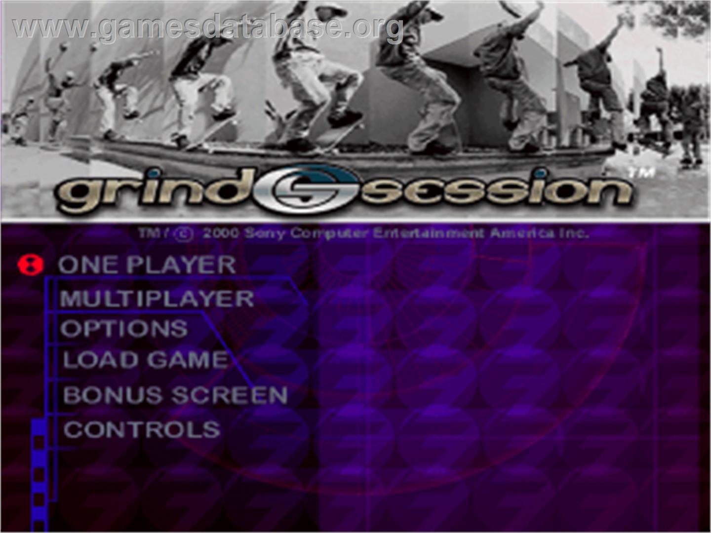 Grind Session - Sony Playstation - Artwork - Title Screen