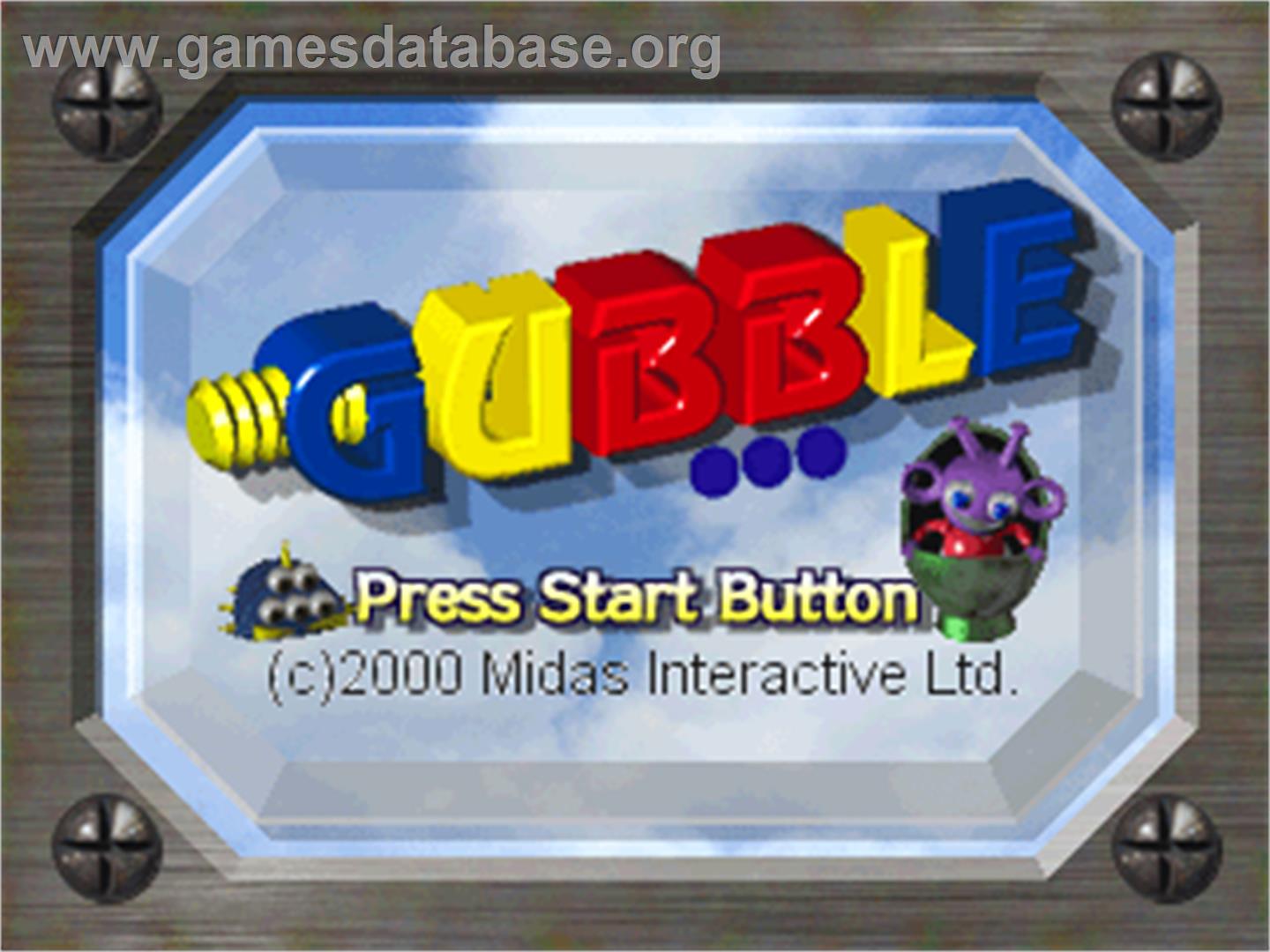 Gubble - Sony Playstation - Artwork - Title Screen