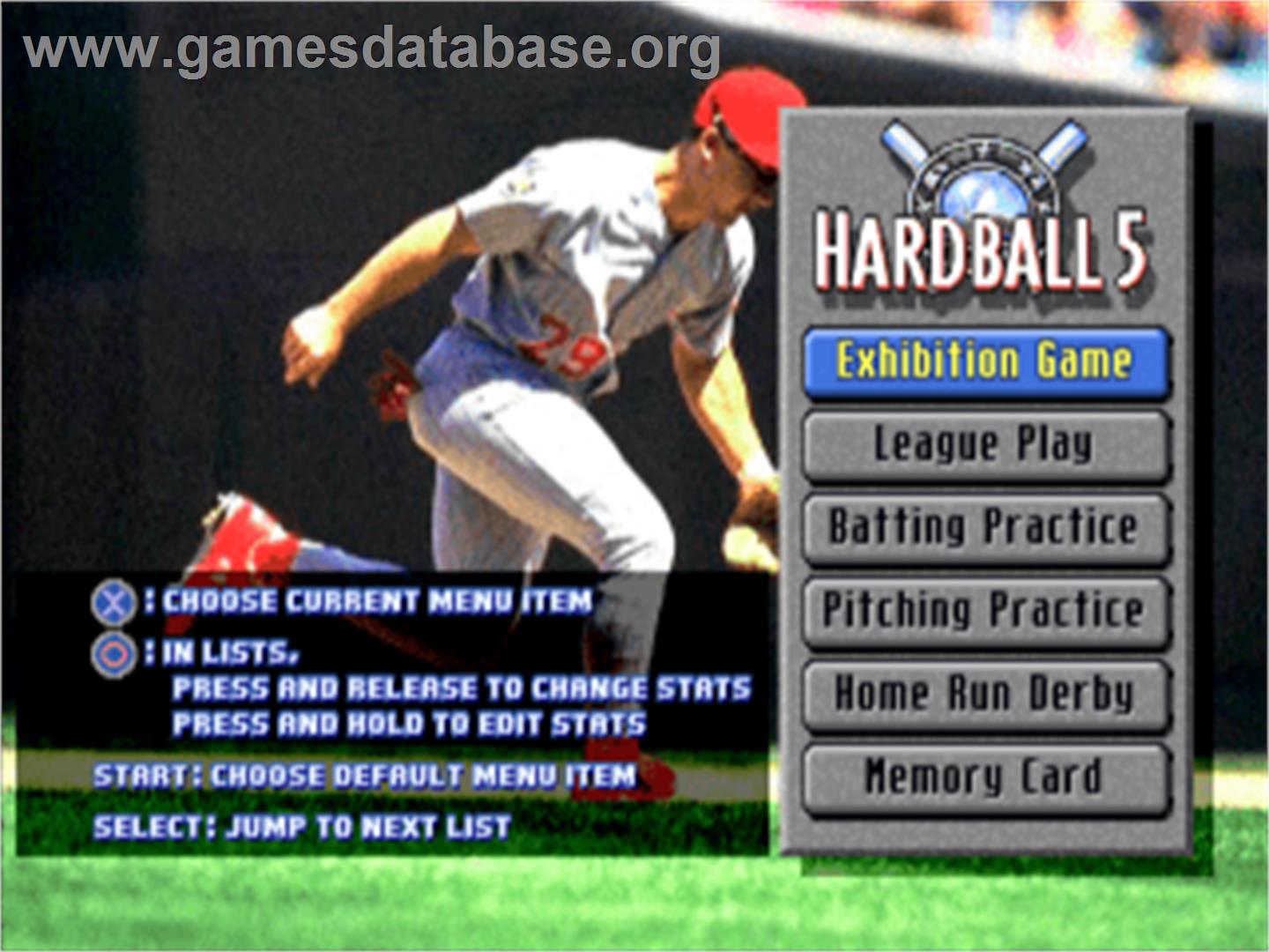 Hardball 5 - Sony Playstation - Artwork - Title Screen