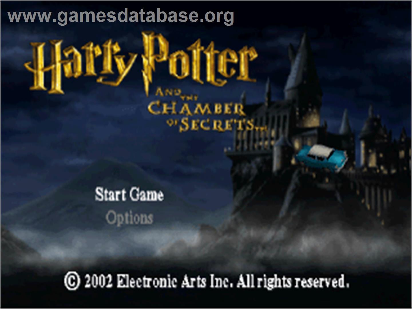 Harry Potter and the Chamber of Secrets - Sony Playstation - Artwork - Title Screen