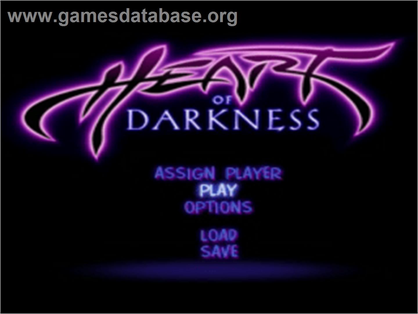 Heart of Darkness - Sony Playstation - Artwork - Title Screen