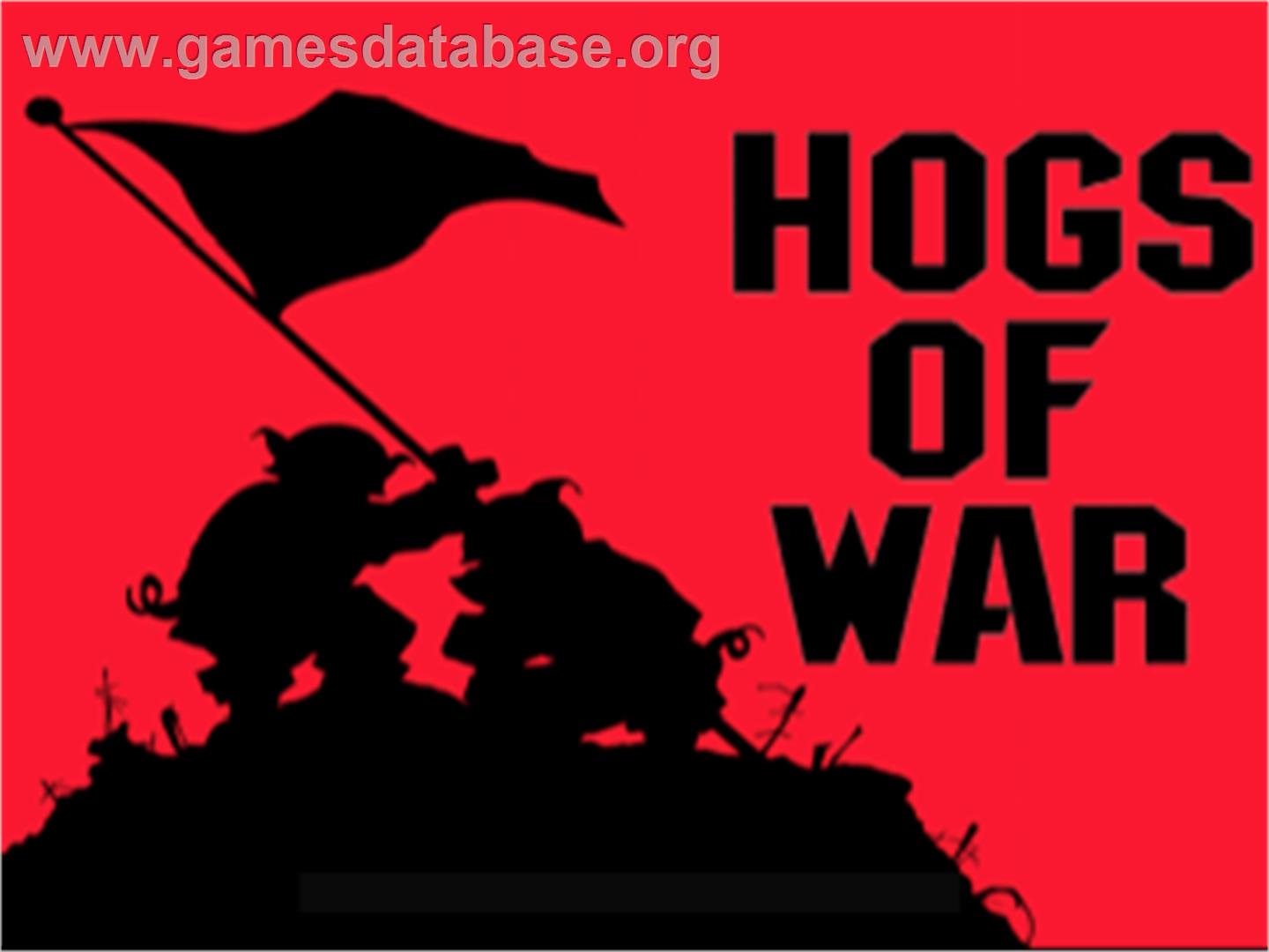 Hogs of War / Worms - Sony Playstation - Artwork - Title Screen