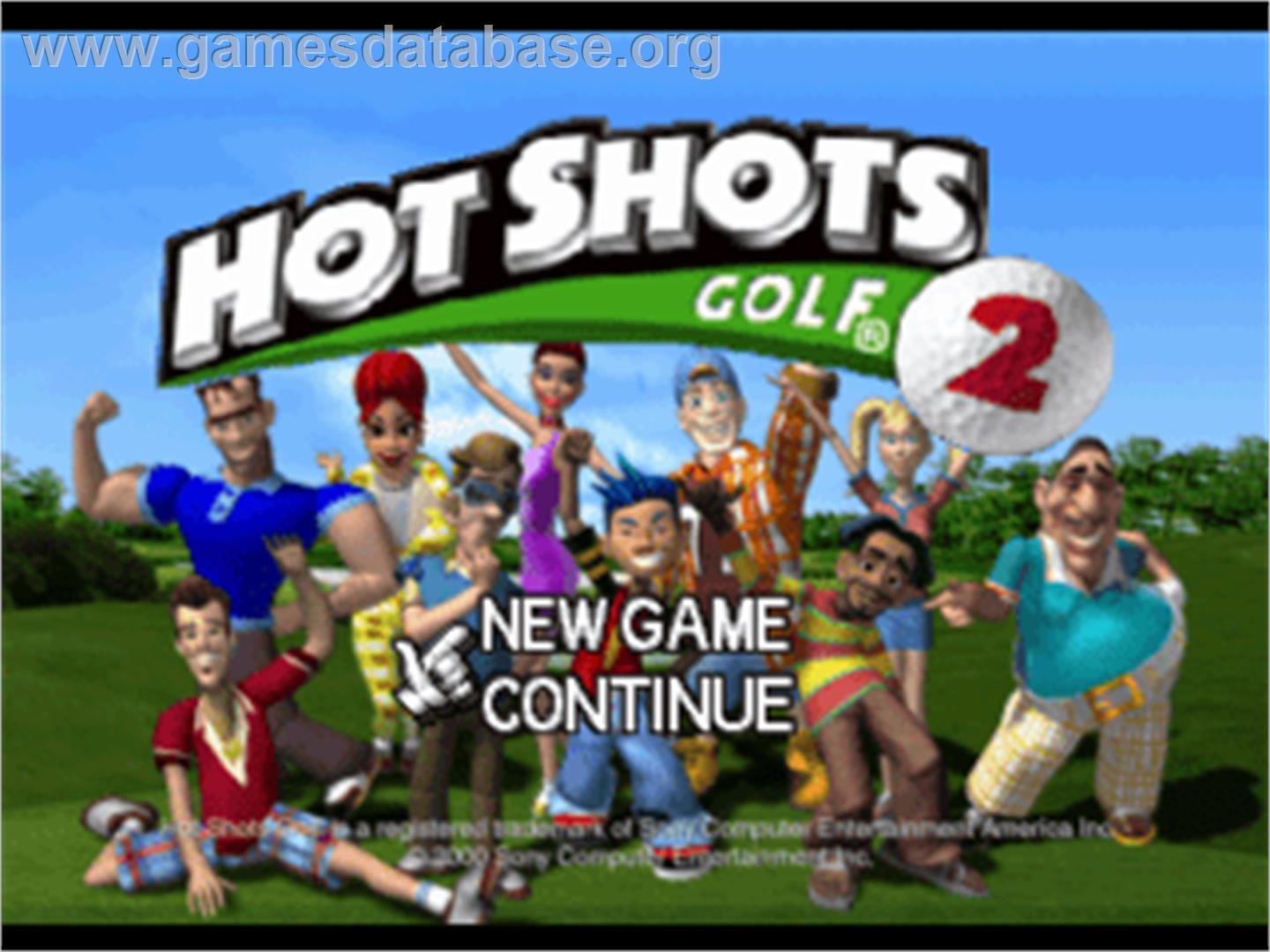 Hot Shots Golf 2 - Sony Playstation - Artwork - Title Screen