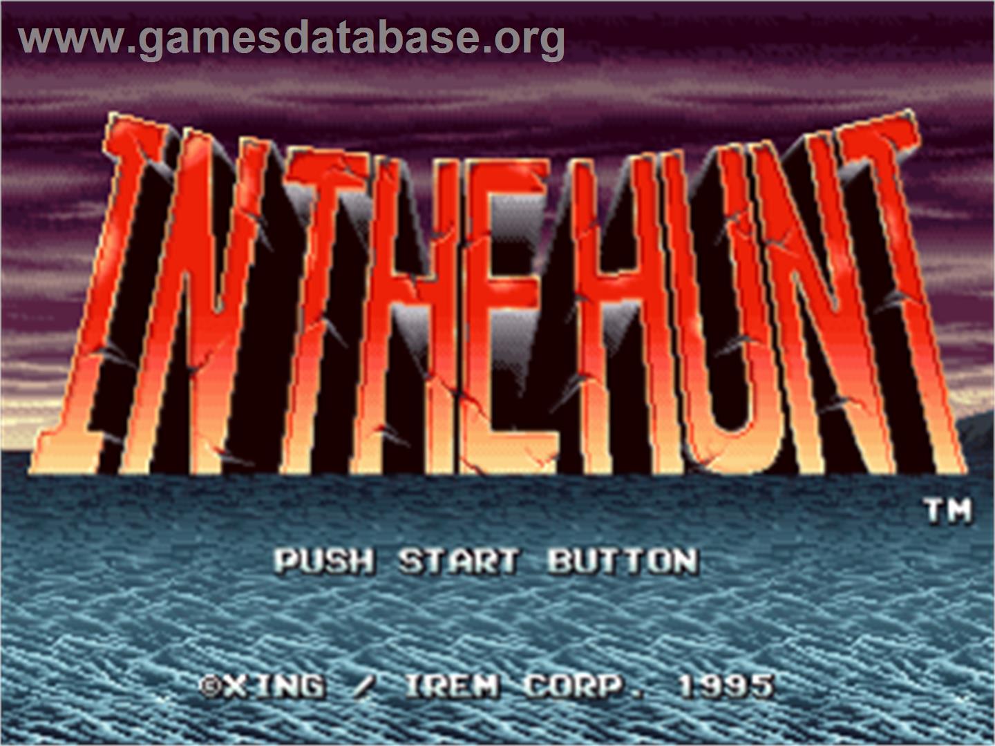 In the Hunt - Sony Playstation - Artwork - Title Screen