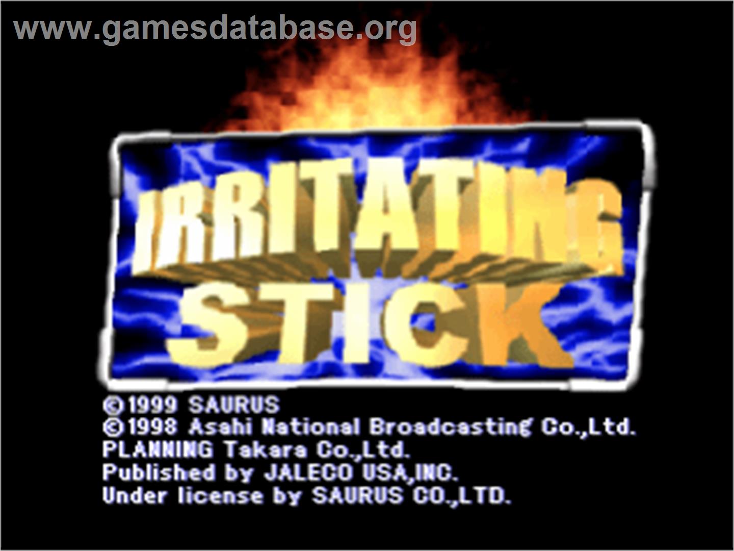 Irritating Stick - Sony Playstation - Artwork - Title Screen