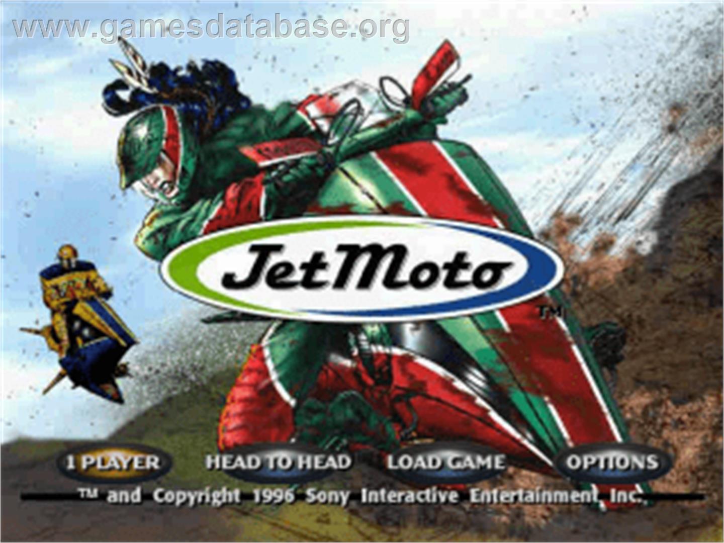 Jet Moto - Sony Playstation - Artwork - Title Screen