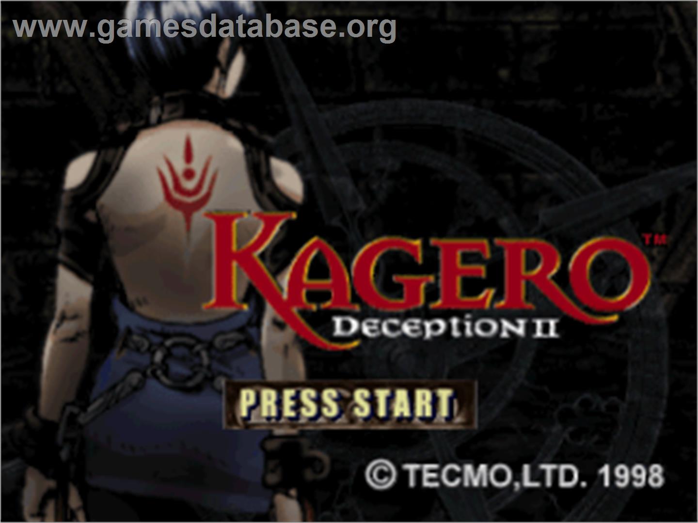 Kagero: Deception II - Sony Playstation - Artwork - Title Screen