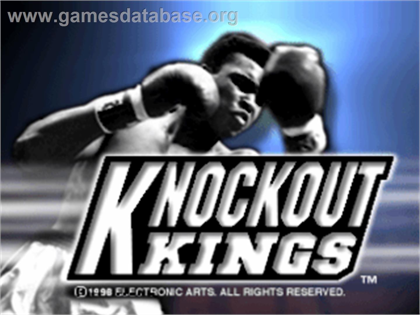 Knockout Kings - Sony Playstation - Artwork - Title Screen