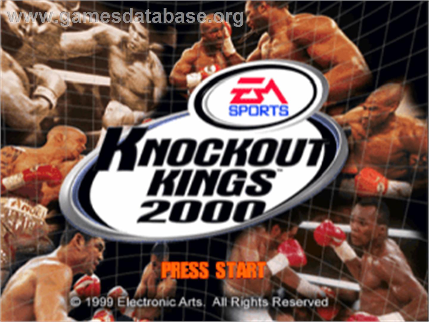 Knockout Kings 2000 - Sony Playstation - Artwork - Title Screen