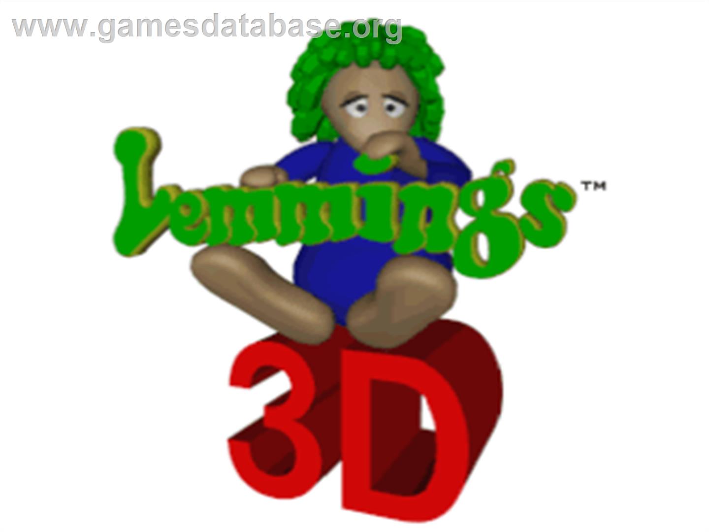 Lemmings 3D - Sony Playstation - Artwork - Title Screen