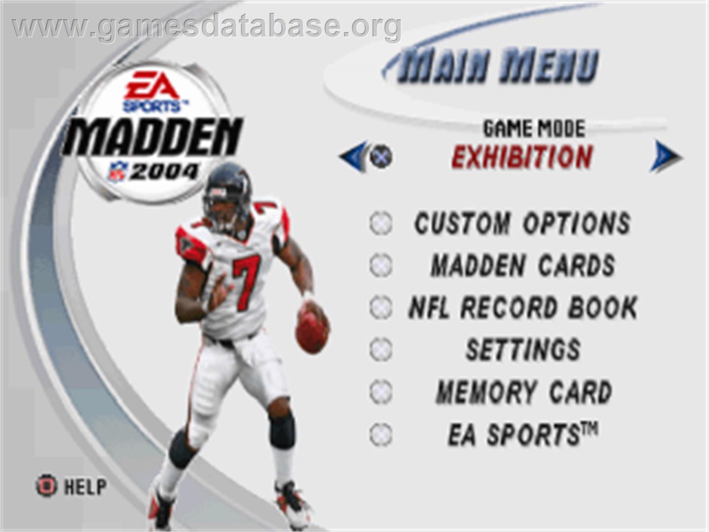 Madden NFL 2004 - Sony Playstation - Artwork - Title Screen