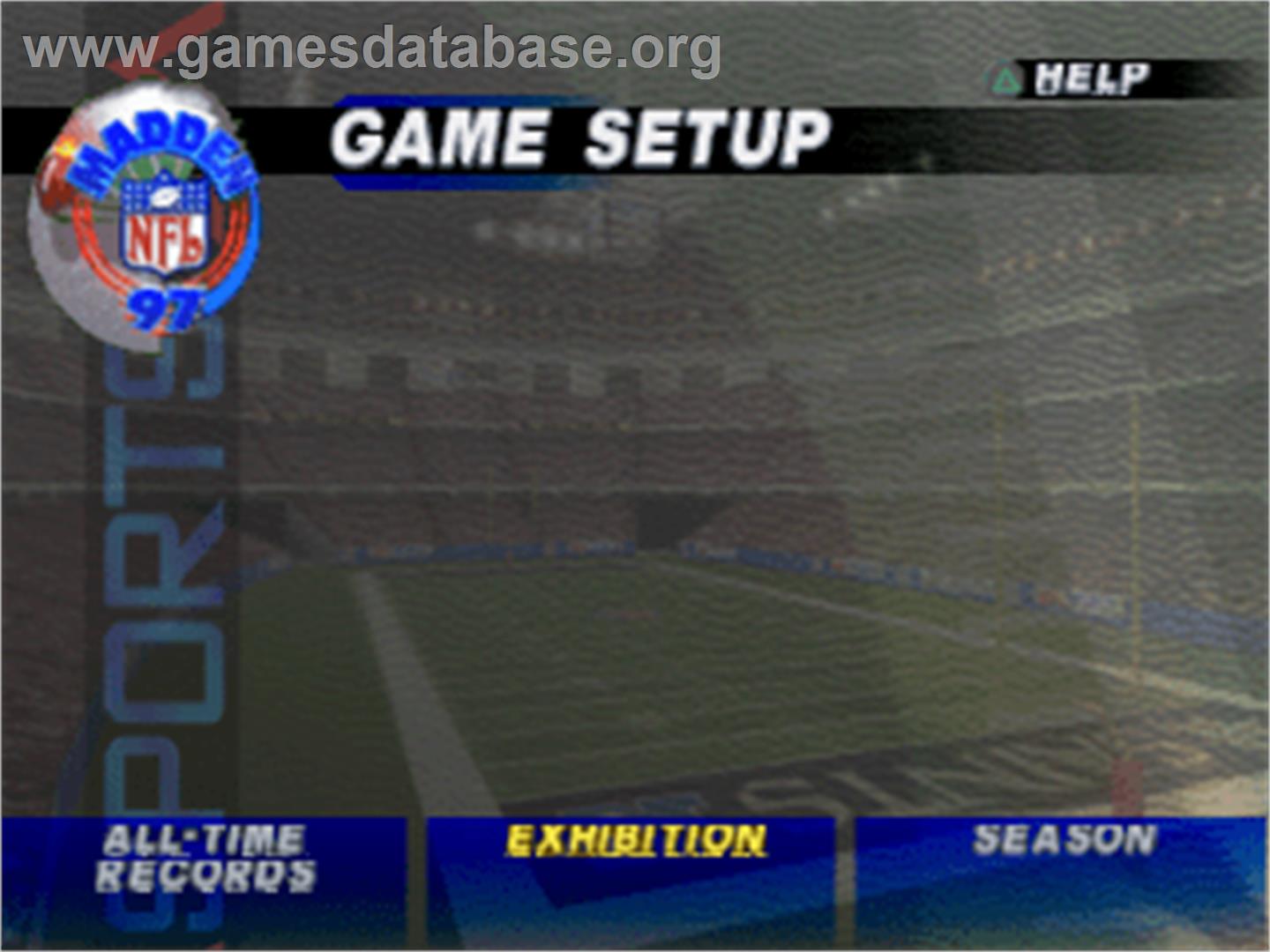 Madden NFL 97 - Sony Playstation - Artwork - Title Screen