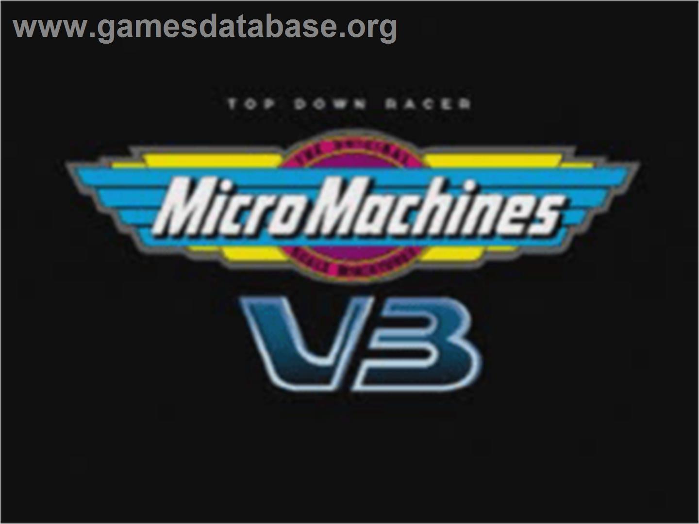 Micro Machines V3 - Sony Playstation - Artwork - Title Screen