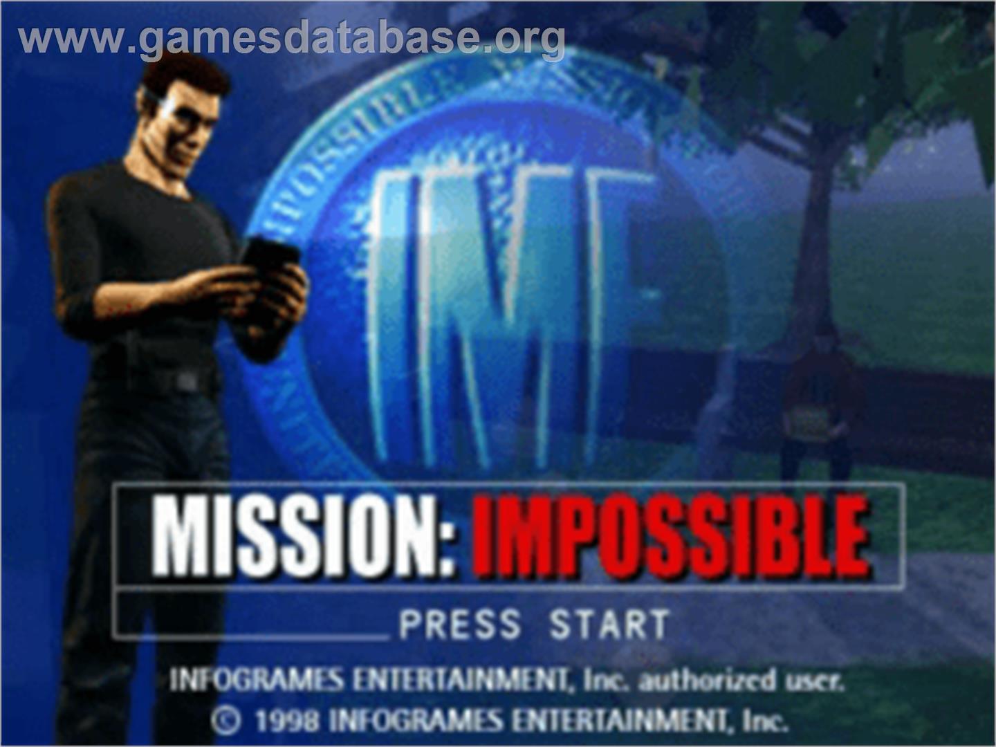 Mission: Impossible - Sony Playstation - Artwork - Title Screen